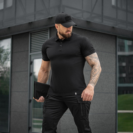 Koszulka Polo Basic 65/35  - Black