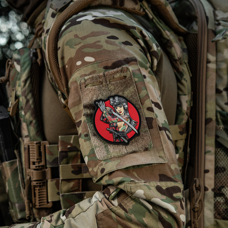 Naszywka Tactical Girl #3 Wodograj Szaszka Na Ramieniu PVC  - Color