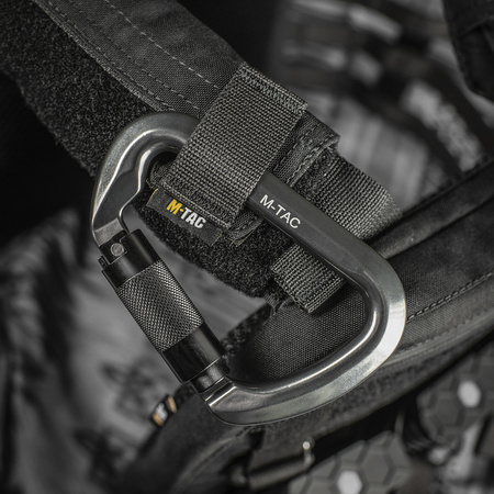 M-Tac Karabińczyk 10 cm z Sprzęgającym Key Lock  - Grey