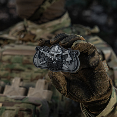 Naszywka Vikings Drakkar  - Black/Grey
