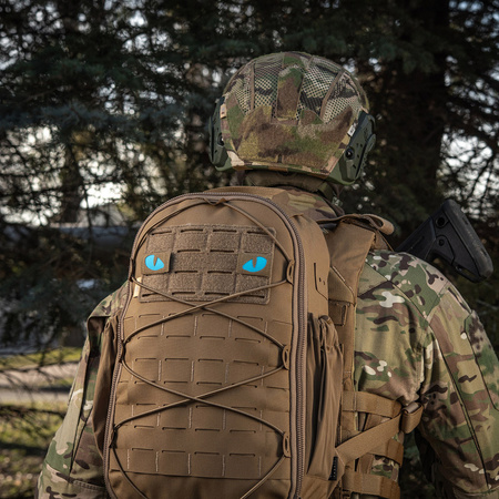 Naszywka Tiger Eyes Laser Cut (para)  - Coyote/Blue