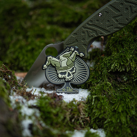 Naszywka Ace of Spades 3D PVC  - Black/Olive