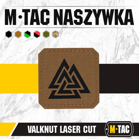Naszywka Valknut Laser Cut  - Coyote/Black
