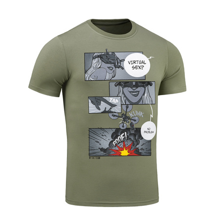 M-Tac Koszulka Comics Drone Girl  - Light Olive