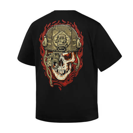 Koszulka Worn to the bone Oversize  - Black