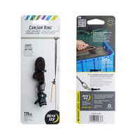 Nite Ize - Klamra CamJam Ring z taśmą 12" - Aluminium - Mały - Czarna - CJRWS-09-R3