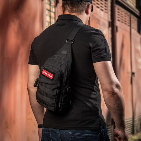 Naszywka Poland 25x80 Laser Cut  - Red/GID