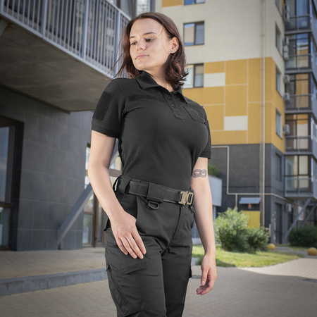 M-Tac Koszulka Polo Taktyczna 65/35 Lady  - Black