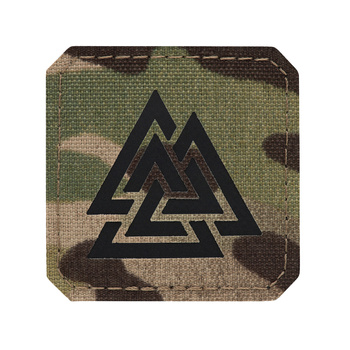 Naszywka Valknut Laser Cut - Multicam/Black