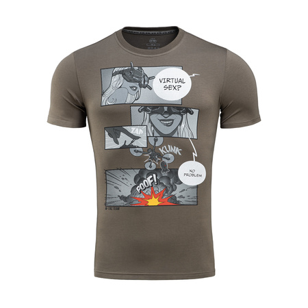 M-Tac Koszulka Comics Drone Girl  - Dark Olive