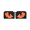 Naszywka Tiger Eyes Laser Cut (para)  - Black/Red