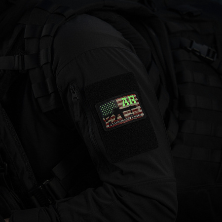 M-Tac Naszywka AR-15 American Rifle (80x50 mm)  - Black/GID