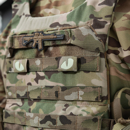 Naszywka Tiger Eyes Laser Cut (para)  - Multicam