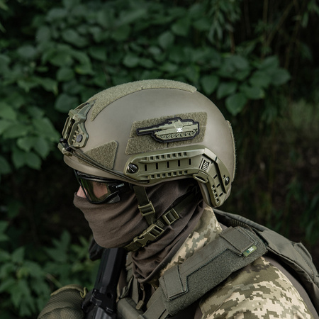 M-Tac Naszywka Czołg Czaszka  - Olive