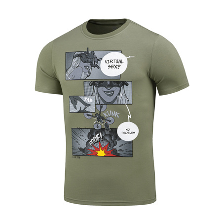 M-Tac Koszulka Comics Drone Girl  - Light Olive