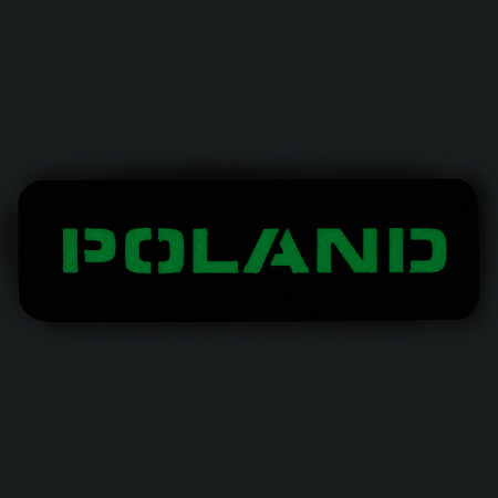Naszywka Poland 25x80 Laser Cut  - Coyote/GID