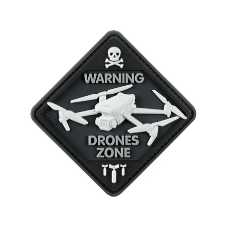 Naszywka Drone Zone PVC  - Black