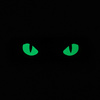 Naszywka Cat Eyes (Type 2) Laser Cut  - Black/GID