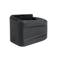 Strike Industries - Powiększona stopka magazynka Glock 19 + 5 - 9mm - Aluminiowa - Czarna -SI-EMP-AL-G19-BK