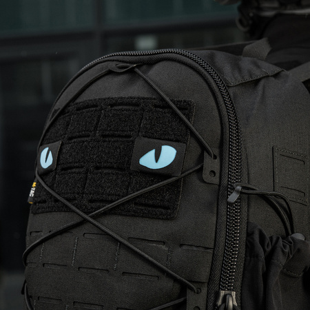Naszywka Tiger Eyes Laser Cut (para)  - Black/Blue