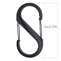 Nite Ize - Karabińczyk S-Biner #10 Plastic Black Gate - Czarny - SBP10-03