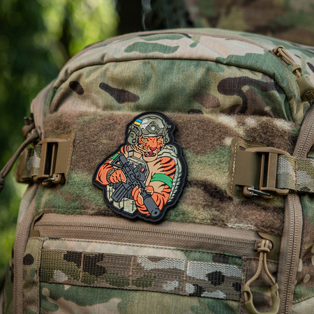 Naszywka Tiger Zielona Opaska PVC  - MC