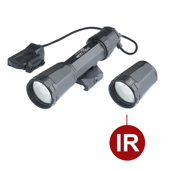 Holosun - Night RAIDer - Latarka na broń RAID IR - Picatinny/M-LOK - IPX8 - Czarna - RAID z głowicą LED IR