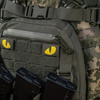 Naszywka Tiger Eyes Laser Cut (para)  - Ranger Green/Yellow