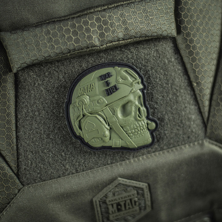 Naszywka War is Hell 3D PVC  - Olive