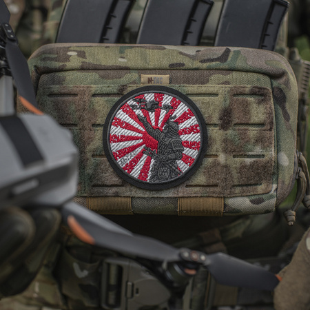 Naszywka Droga Samuraja (Haftowana)  - Black/White/Red