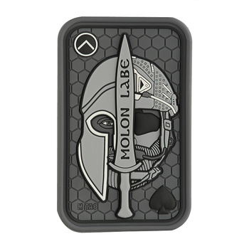 Naszywka Molon Labe Ace 3D PVC - Grey