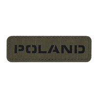 Naszywka Poland 25x80 Laser Cut  - Ranger Green/Black