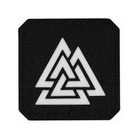 Naszywka Valknut Laser Cut  - Black/GID