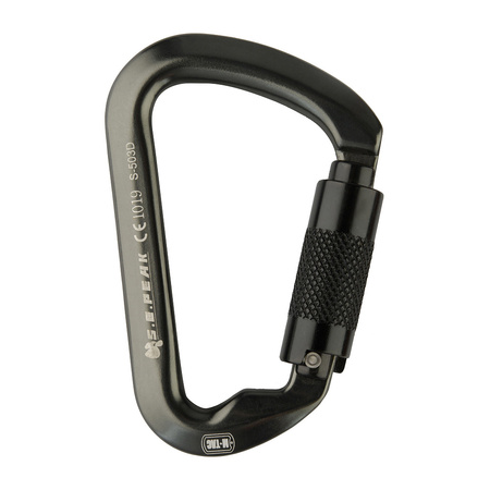 M-Tac Karabińczyk 10 cm z Sprzęgającym Key Lock  - Grey
