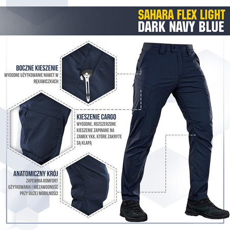 M-Tac Spodnie Sahara Flex Light  - Dark Navy Blue