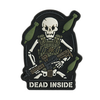 Naszywka Dead Inside  - Black/Olive
