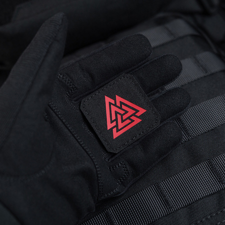 Naszywka Valknut Laser Cut  - Black/Red