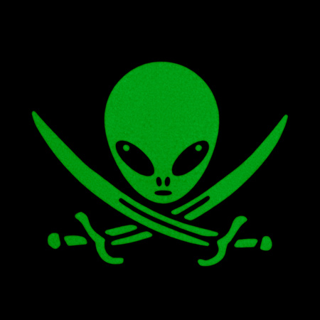 Naszywka UFO operator  - Black/Green