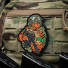Naszywka Tiger Zielona Opaska PVC  - MC