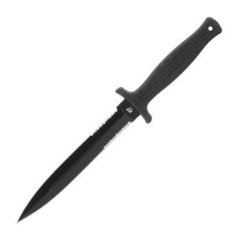 Schrade - Nóż wojskowy Needle Serrated Fixed Blade - Czarny - 1182515