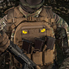 Naszywka Tiger Eyes Laser Cut (para)  - Coyote/Yellow