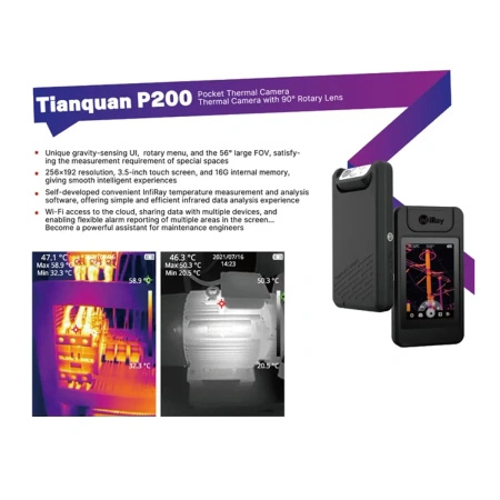 InfiRay P200 Kompaktowa Ręczna Kamera Termowizyjna