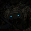 Naszywka Tiger Eyes Laser Cut (para)  - Ranger Green/Blue