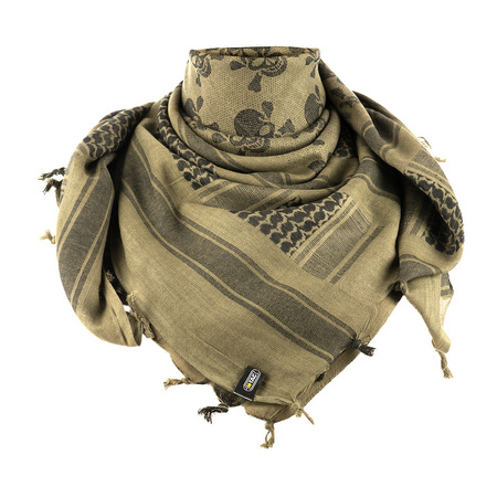 Chusta Shemagh Pirate Skull  - Olive/Black