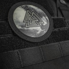 Naszywka Valknut/Drakkar (80mm)  - Black/GID
