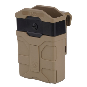 ESP - Ładownica na magazynek M16, M4 - Montaż zaciskany do pasa UBC-01 - Khaki - MH-04-AR15 KH