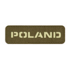 Naszywka Poland 25x80 Laser Cut  - Ranger Green/GID