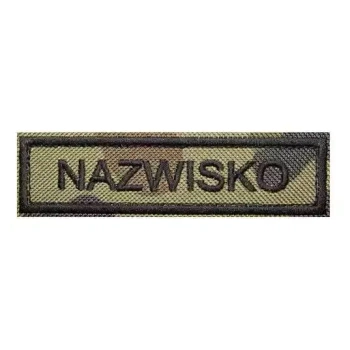 Naszywka Identyfikacyjna Prostokątna z rzepem