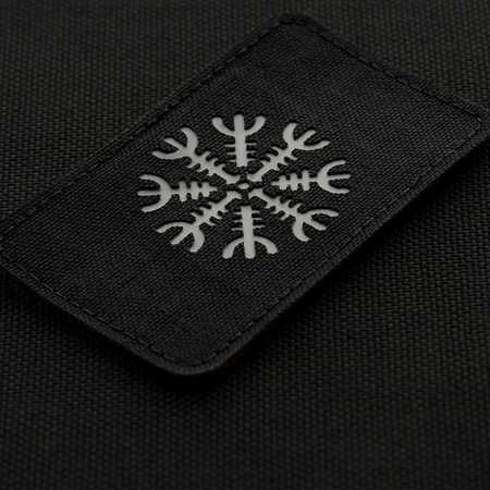 Naszywka Helm Grozy cieta pozioma Laser Cut  - Black/Grey