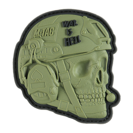 Naszywka War is Hell 3D PVC  - Olive